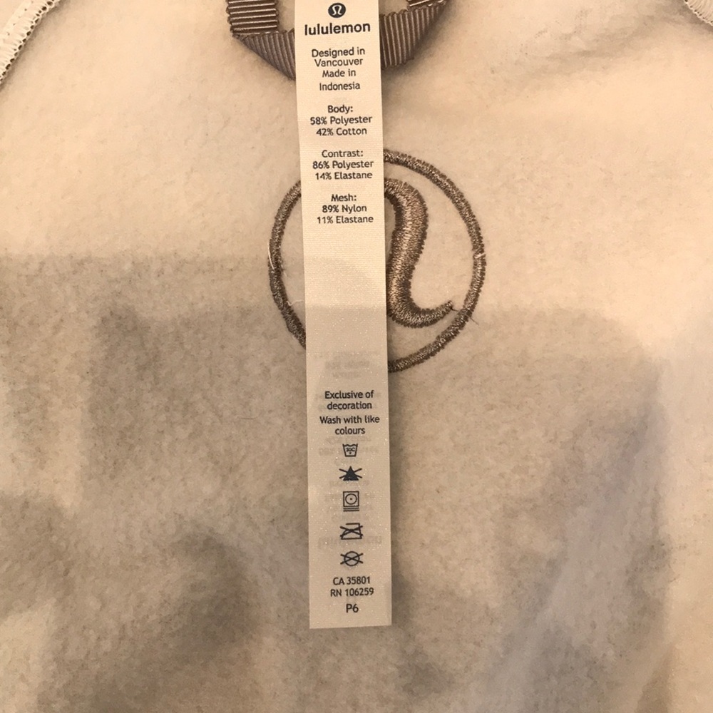 Lululemon women light as warmth jacket gray white - Picture 6 of 8
